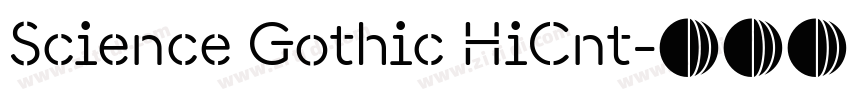 Science Gothic HiCnt字体转换